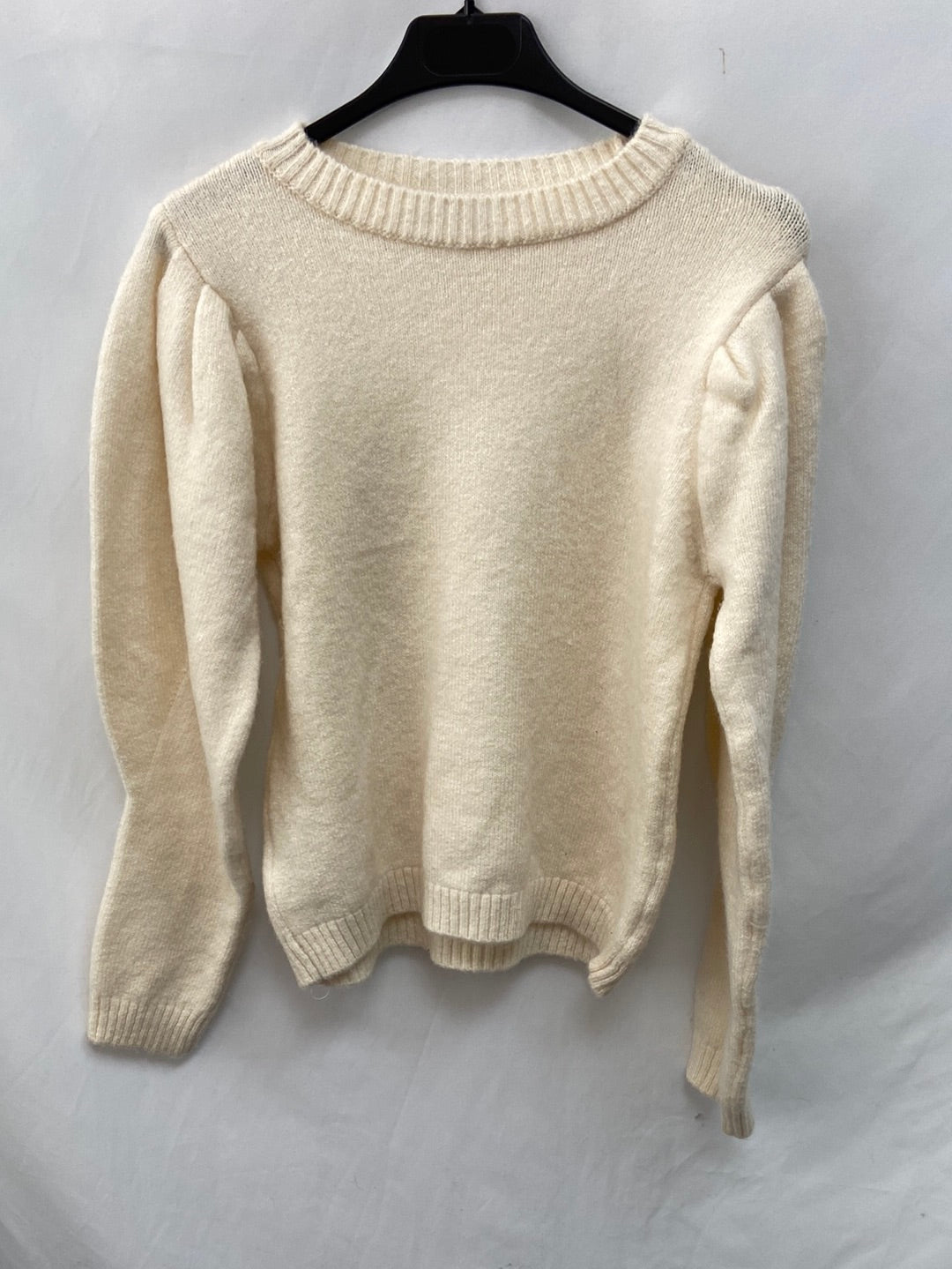 MANGO. Beige puffed-sleeve sweater TM