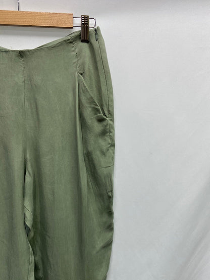 BIMBA Y LOLA. Green flowy trousers, size 36