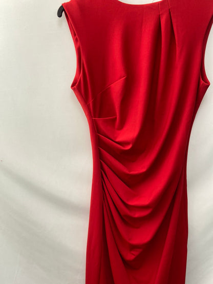 RINASCIMENTO.Vestido rojo midi fruncido T.s