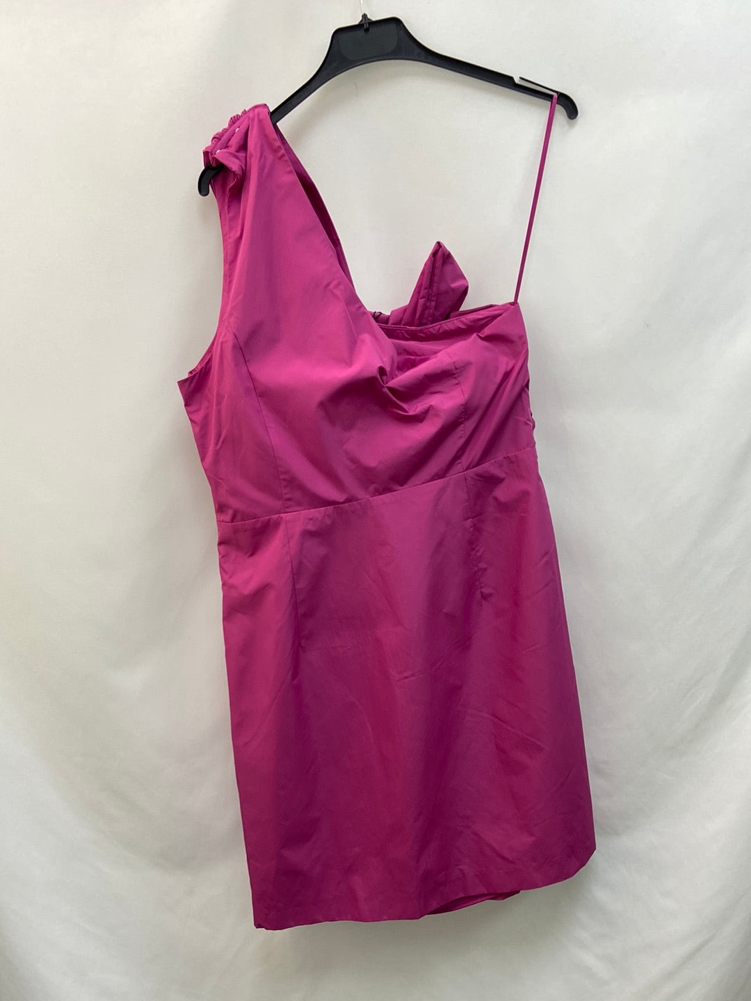 MANGO. Asymmetrical pink dress TL