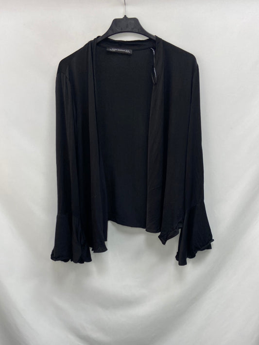 ZARA. Chaqueta fina negra T.xs/s