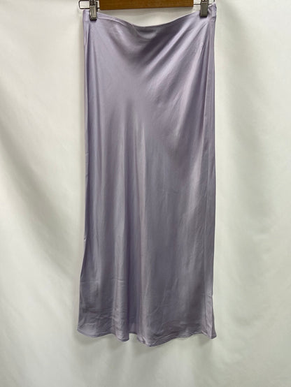 PARFOIS.Lilac satin skirt Ts/m