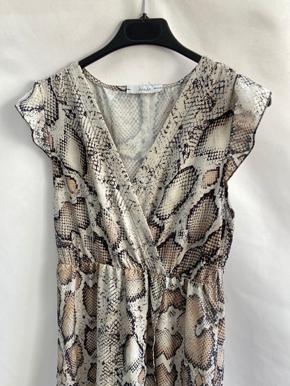SENSE.Vestido largo serpiente T.M