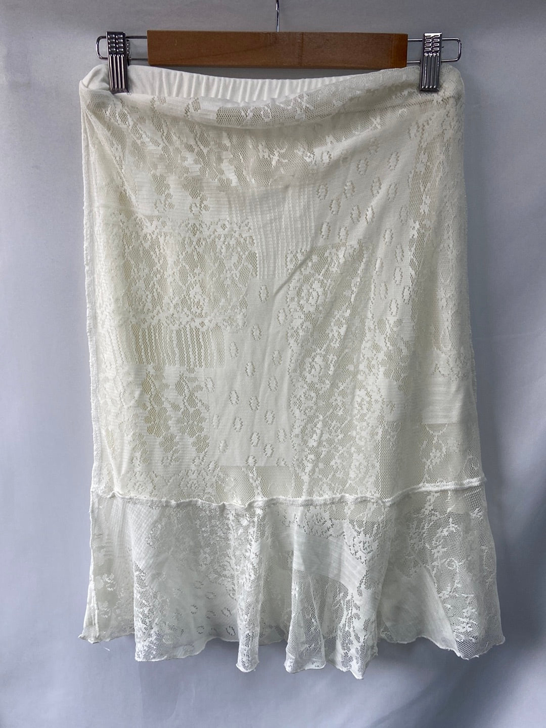 OTRAS.Falda midi encaje T.m