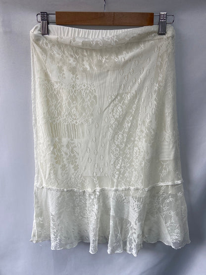 OTRAS.Falda midi encaje T.m