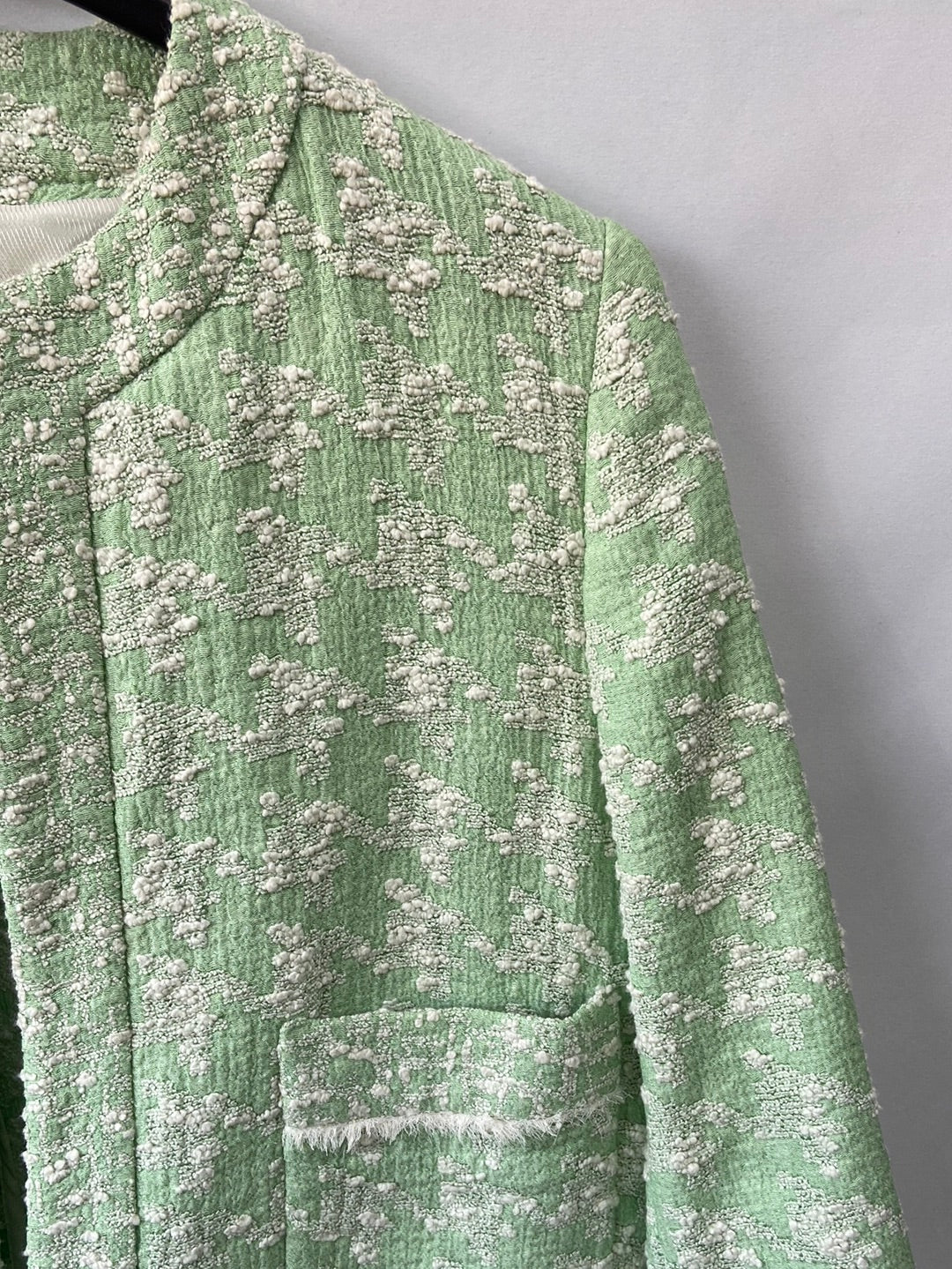 ZARA.Abrigo fino tweed T.s