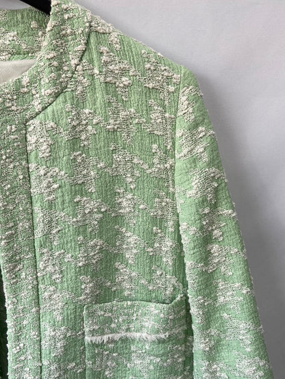 ZARA.Abrigo fino tweed T.s