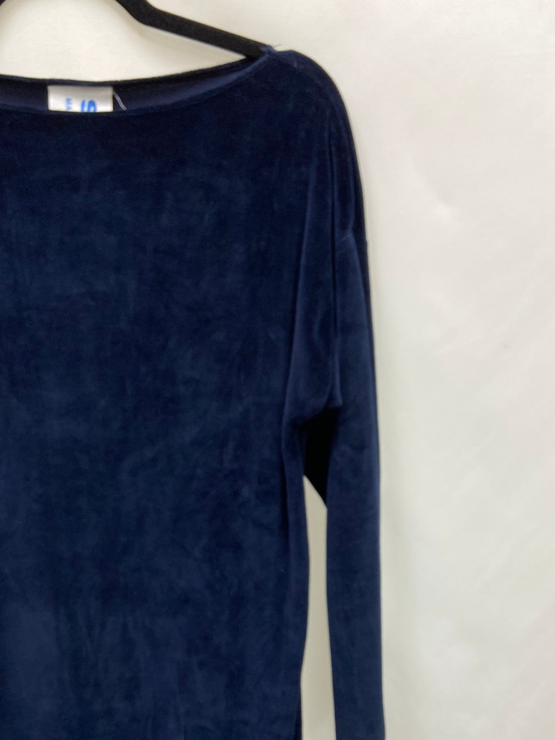 SLUIZ. Vestido terciopelo azul T.u(l)