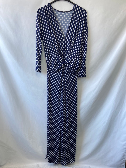 OTHERS. Blue polka dot jumpsuit Tu(s/m)