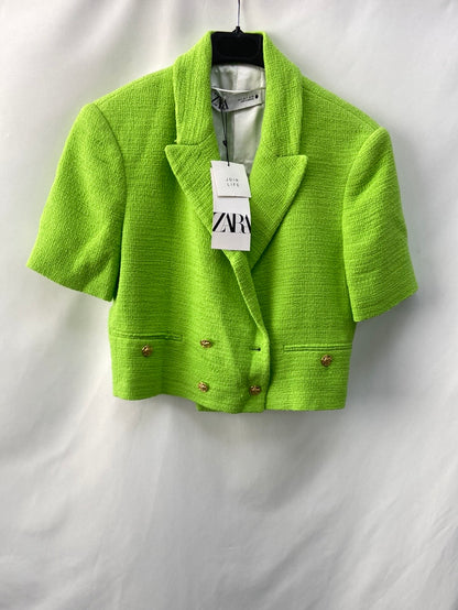 ZARA.Blazer crop manga corta T.s (tara)