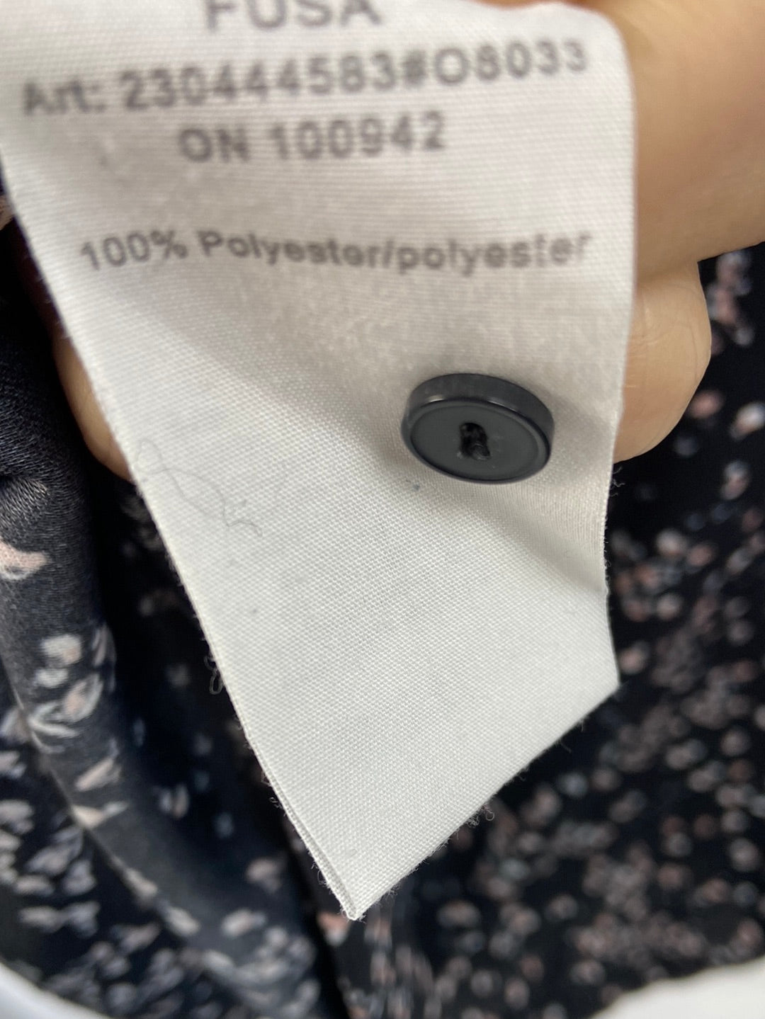 OPUS.Black floral blouse S.38