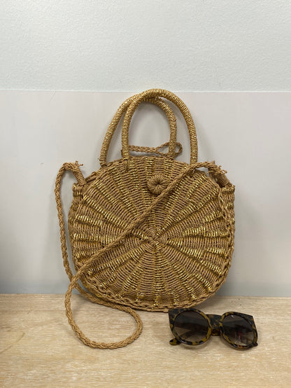 OTHERS. Circle raffia bag