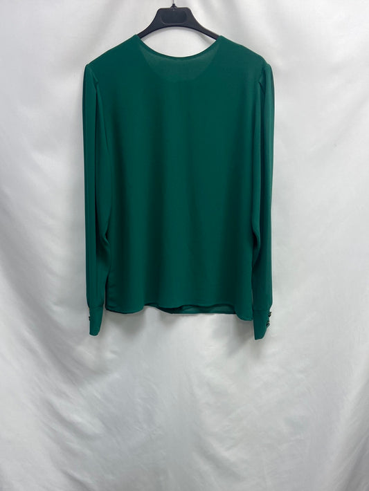 MarketBIMANI. Blusa verde botones T.m