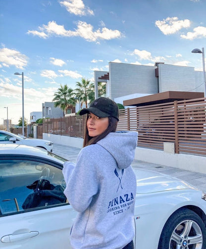 PINAZA. Sudadera gris oversized T.M