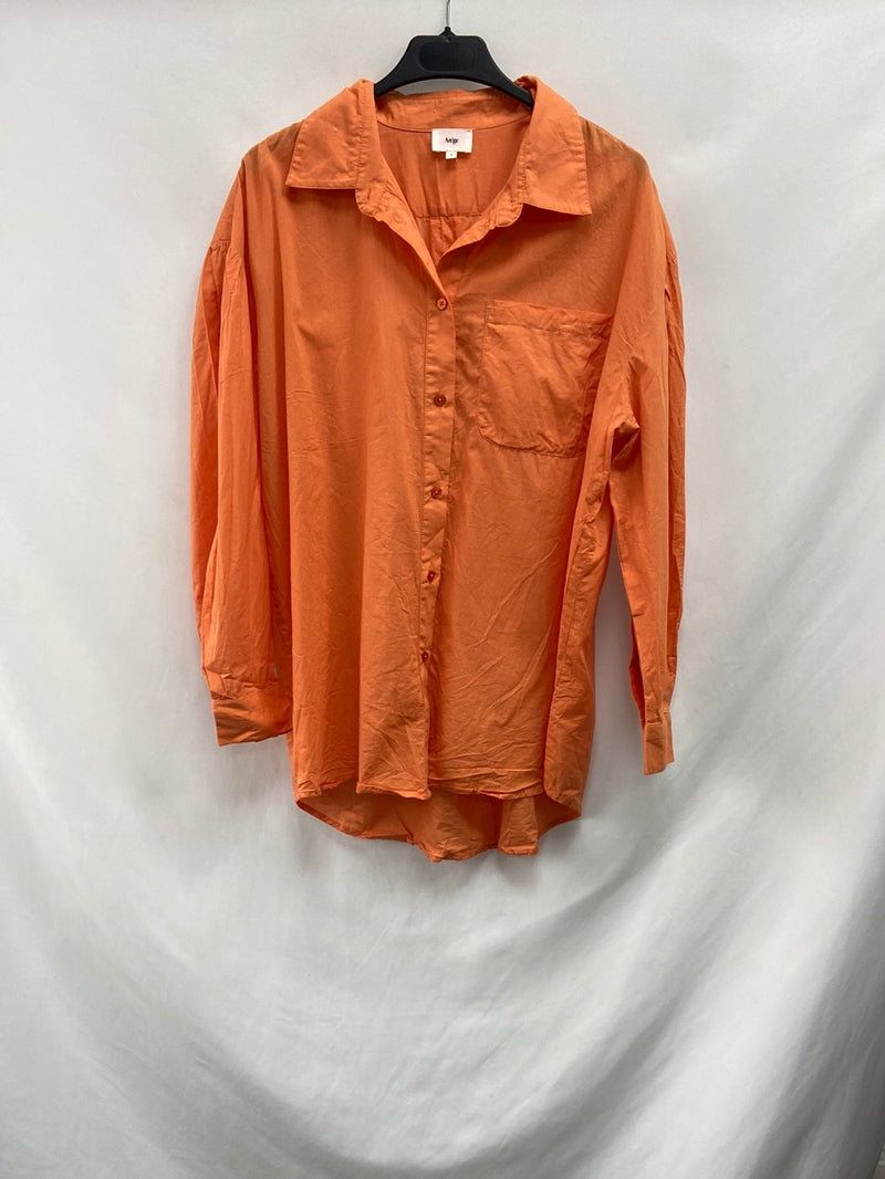 AN'GE.Camisa naranja algodón T.S