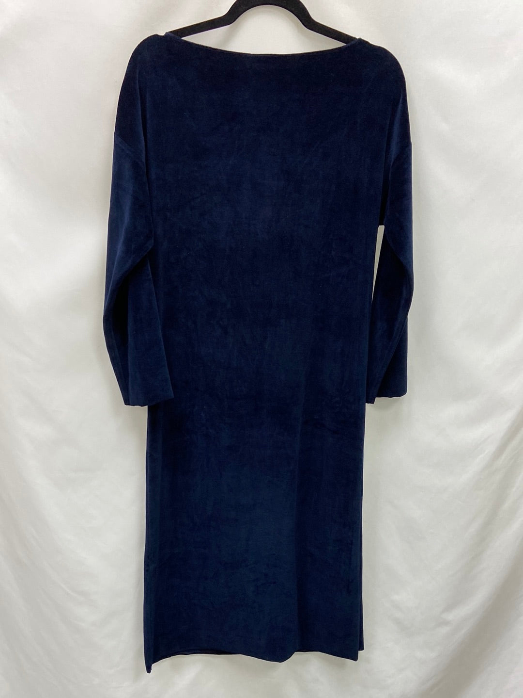 SLUIZ. Vestido terciopelo azul T.u(l)