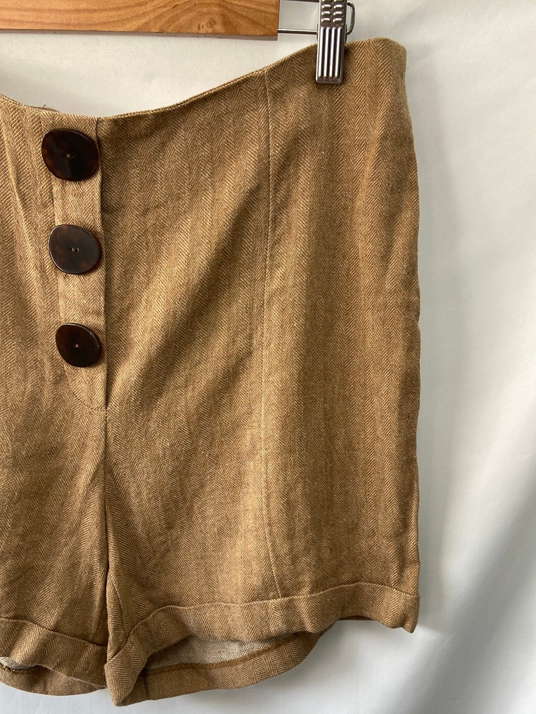 MANGO. Pantalón lino T.L