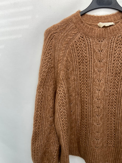 SÉZANE.Jersey marrón lana T.s