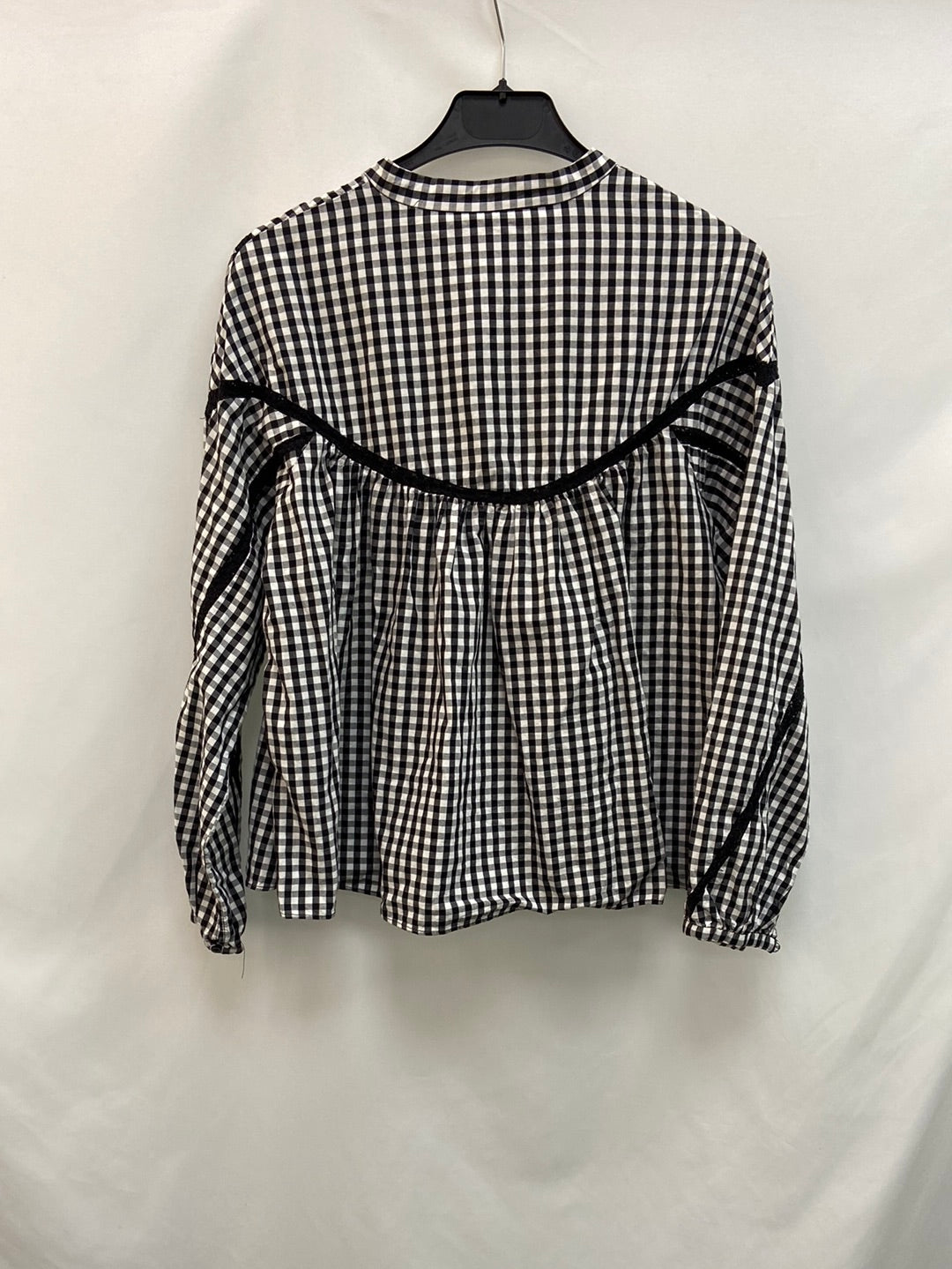 ZARA. blusa cuadros vichy T.XS