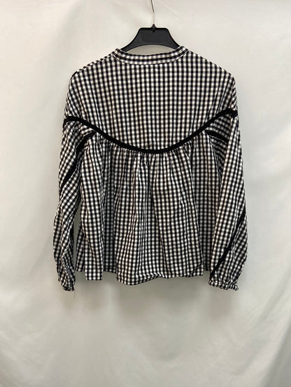 ZARA. blusa cuadros vichy T.XS