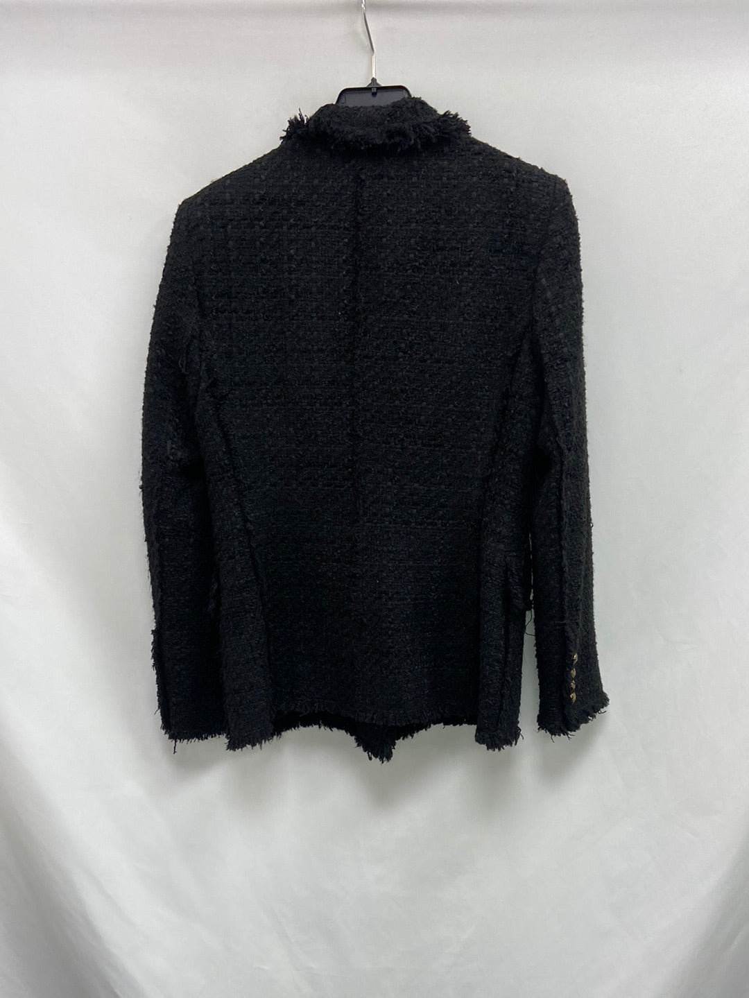 ZARA. Blazer negra tweed T.m