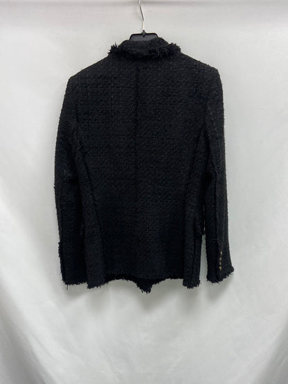 ZARA. Blazer negra tweed T.m