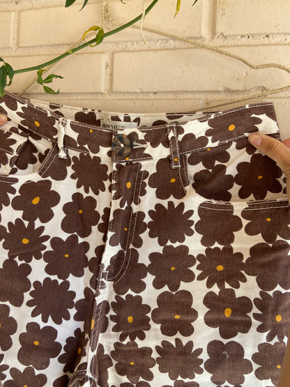 Pantalón culotte flores T.s