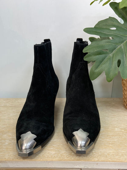 ASH.Botines negros cowboy T.39