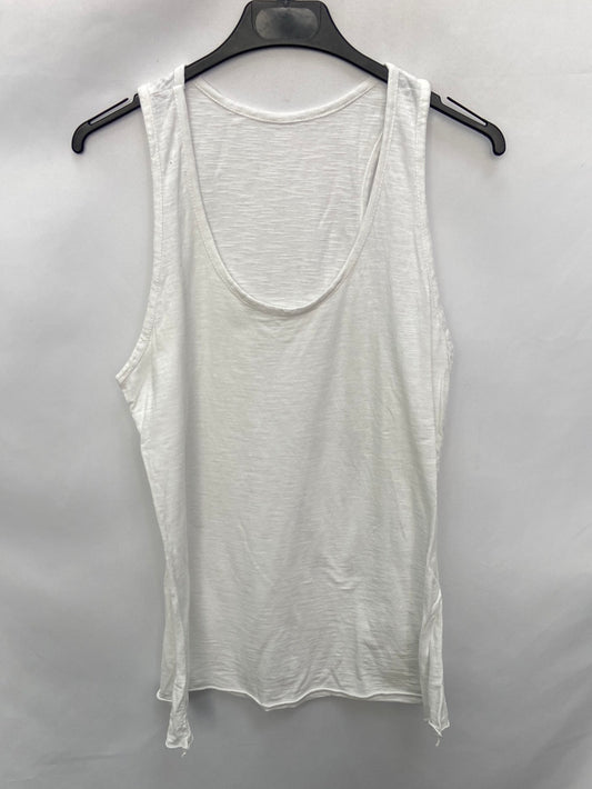 OTRAS.Camiseta blanca larga T.m