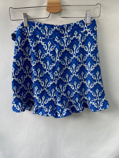 ZARA.Falda pantalón azules T.XS