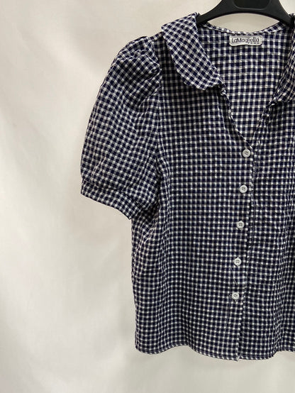 LA MAGLIETTA. Ts gingham blouse
