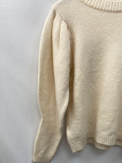 MANGO. Beige puffed-sleeve sweater TM