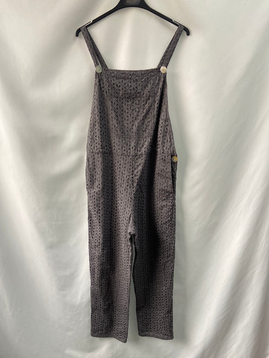 ZARA.Long grey dungarees TM