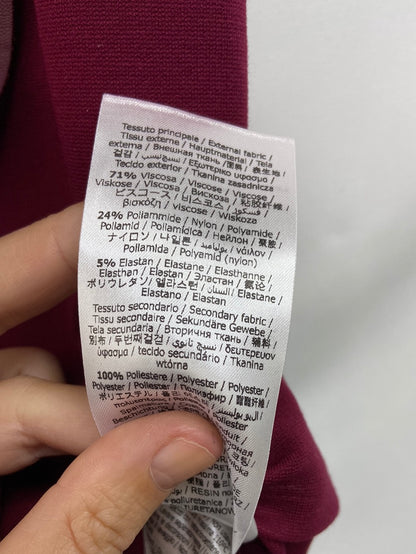 LIUJO. Falda burdeos textura T.40