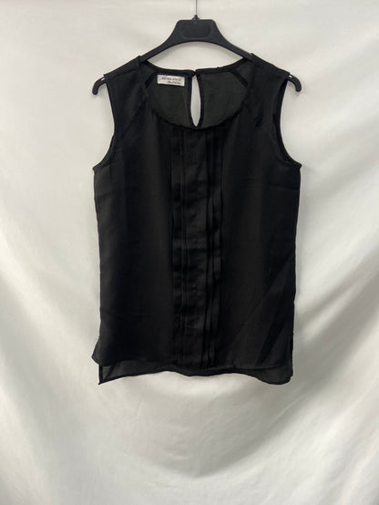 BLANCO.Blusa negra T.xs