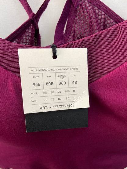 OYSHO. Top morado deportivo 95b