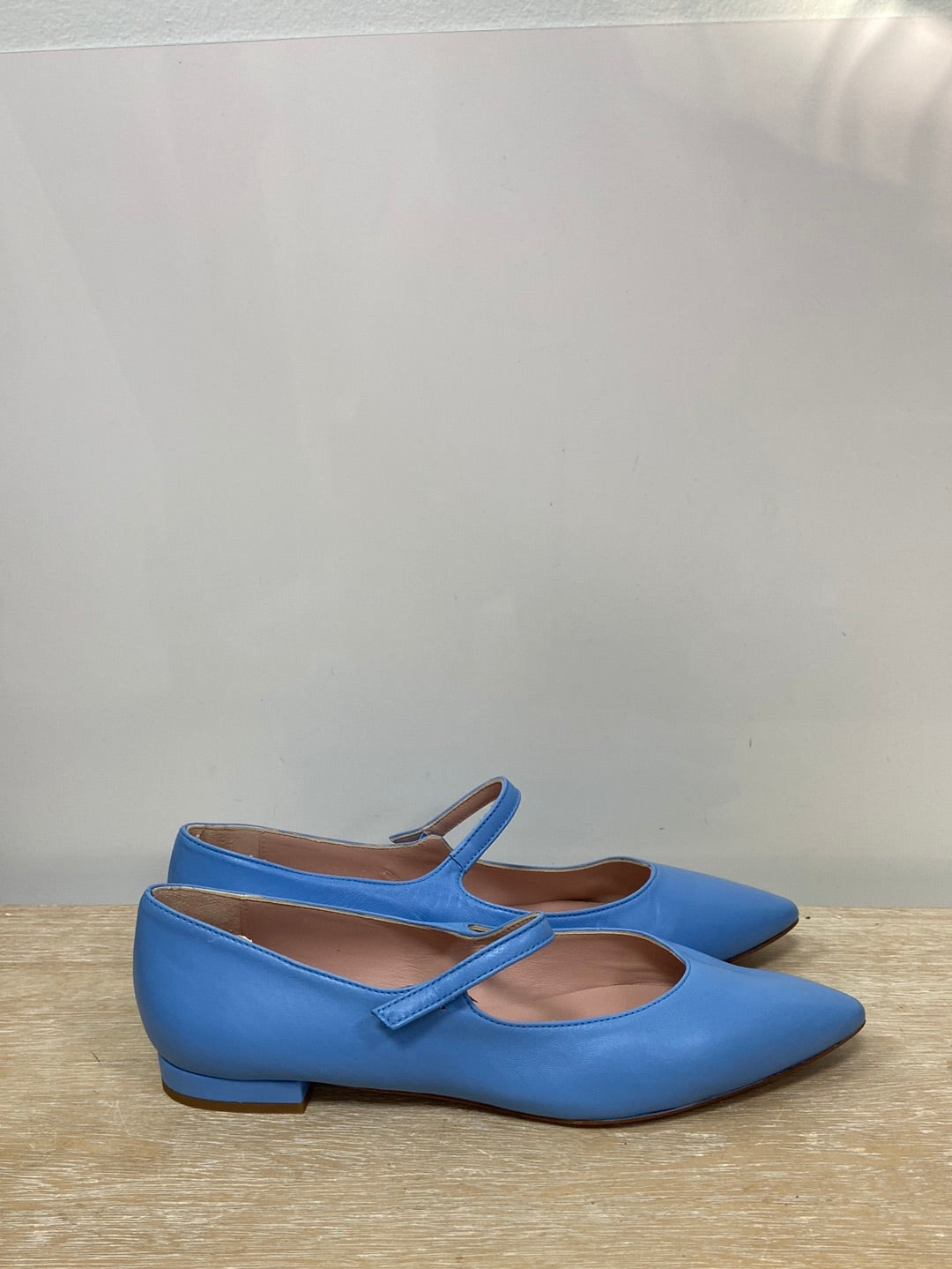 BOHEMIAN.Bailarinas azules piel T.38