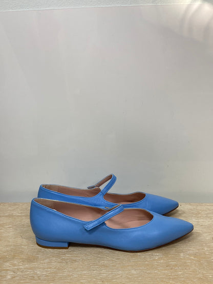 BOHEMIAN.Bailarinas azules piel T.38