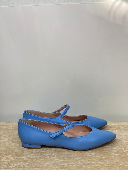 BOHEMIAN.Bailarinas azules piel T.38