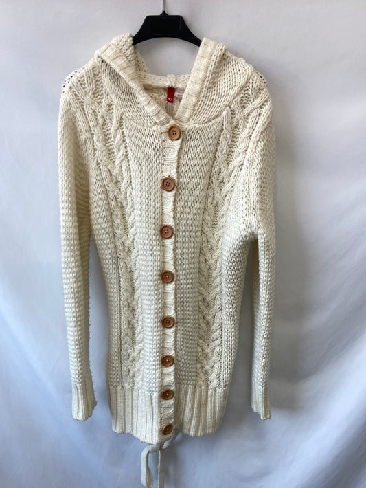 H&M.Cárdigan beige largo botones T.42 (m/l)