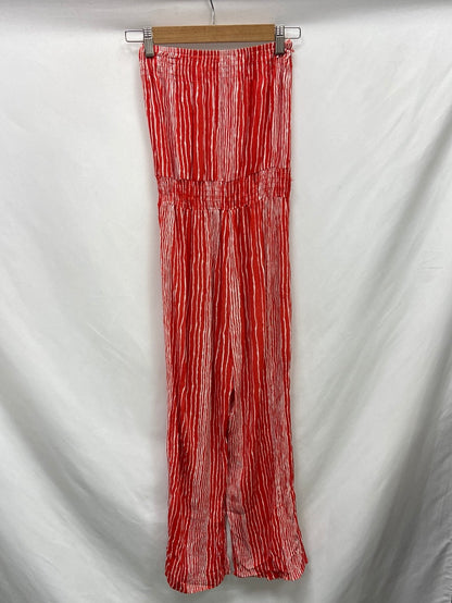 CHOCOLATE. TS strapless striped jumpsuit