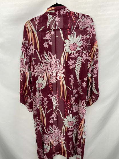 FREE PEOPLE.Kimono largo mirado T.XS