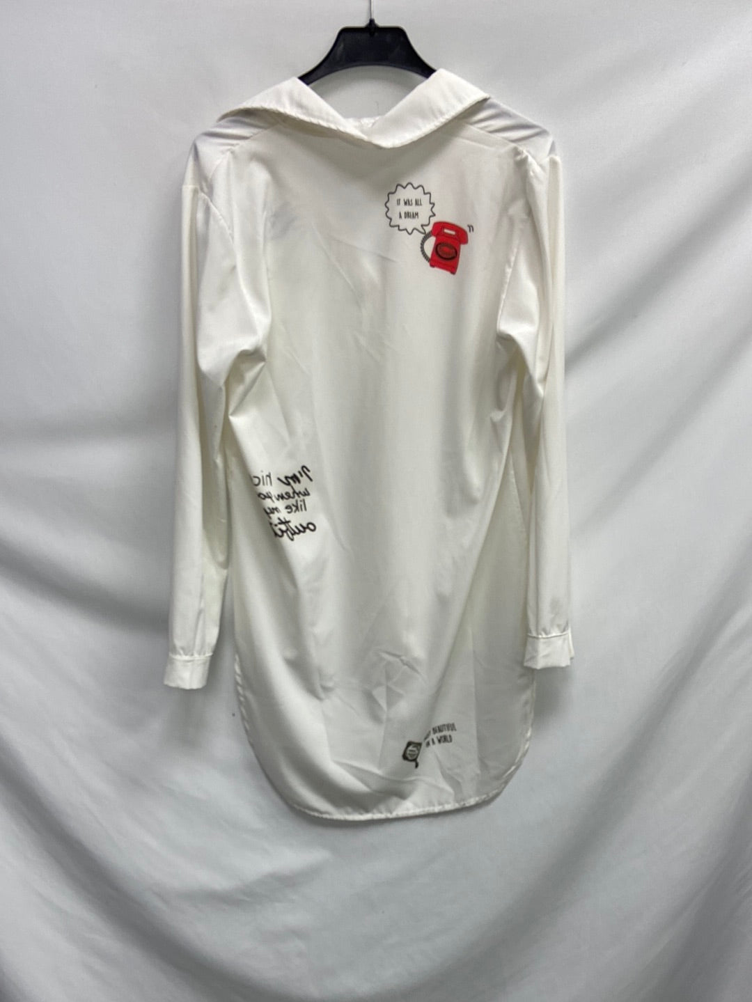 OTRAS. Blusa blanca dibujos T.u(s)