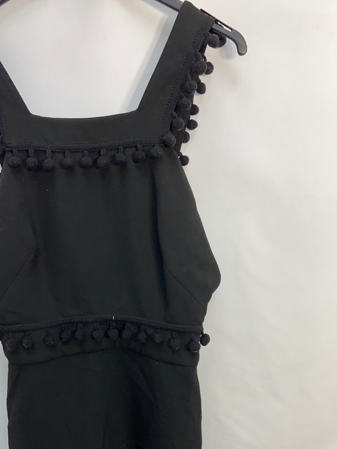ZARA.Black tassel dress S.XS