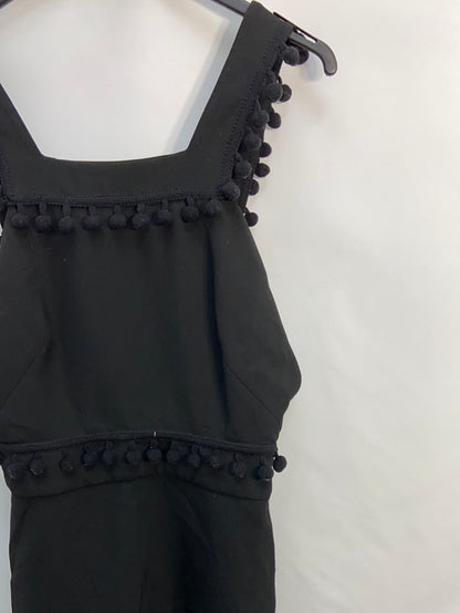 ZARA.Black tassel dress S.XS