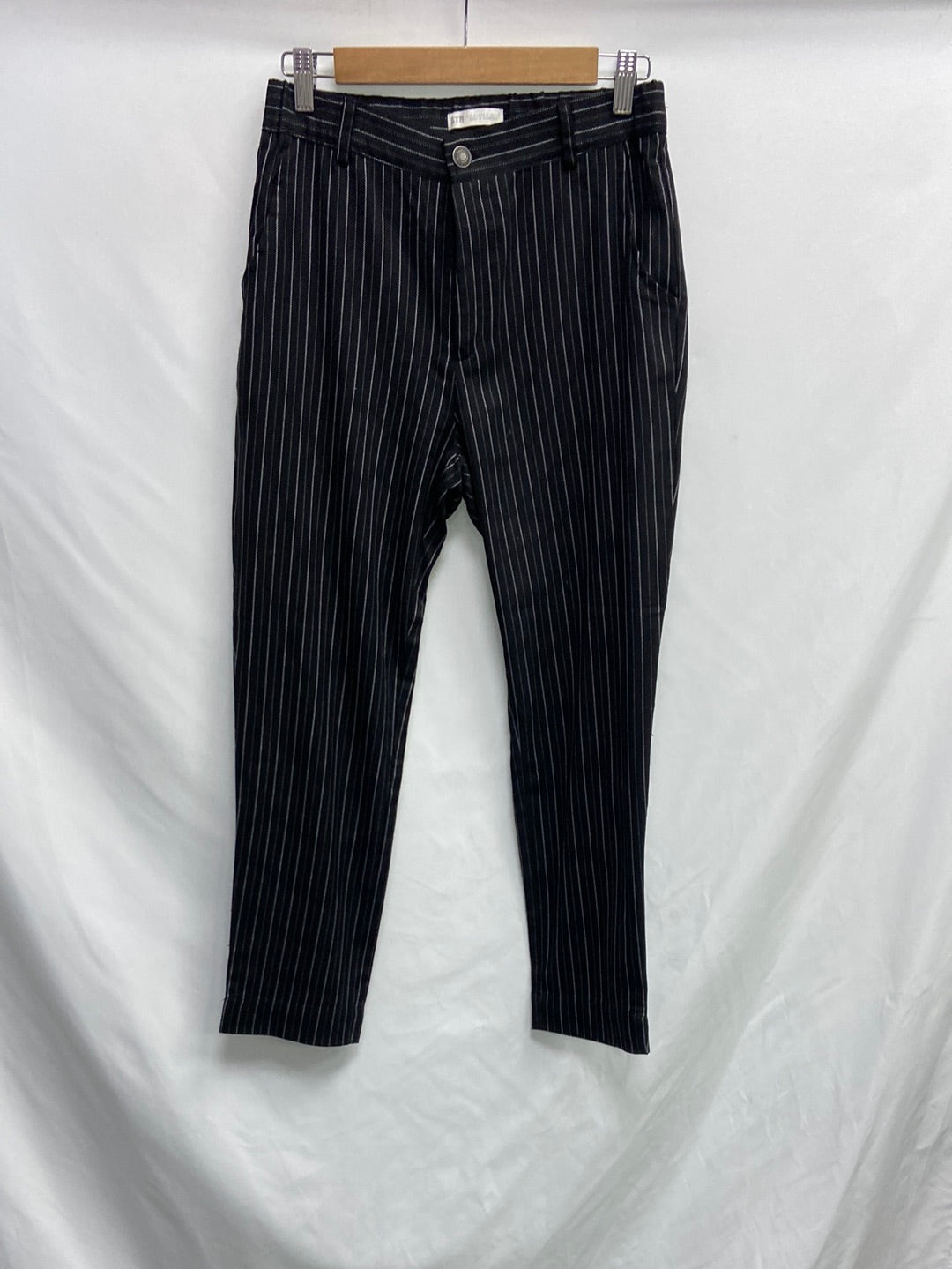 STRADIVARIUS. Black striped trousers TM