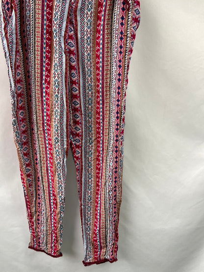 OYSHO.Pantalones estilo hippie lazadas T.M