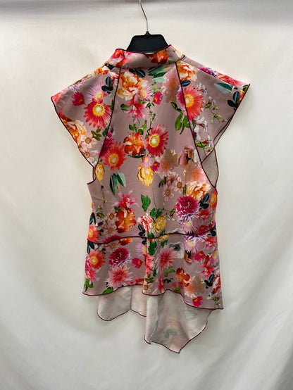 ZARA.Blusa corte oriental T.L