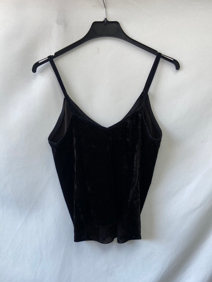 BROWNIE.Top negro terciopelo TU (S)