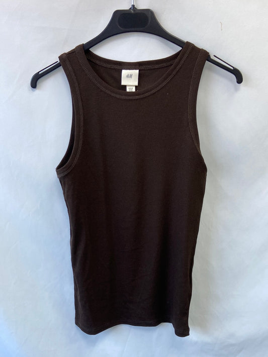 H&amp;M.Basic brown knit top S.XS